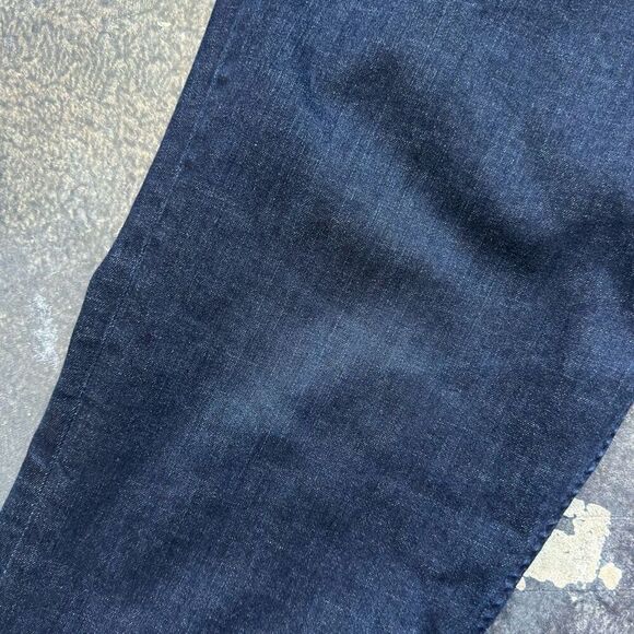 Banana Republic Blue Dark Wash Jeans Slim Fit Size 37x33 Cotton Blend Style - Picture 4 of 12